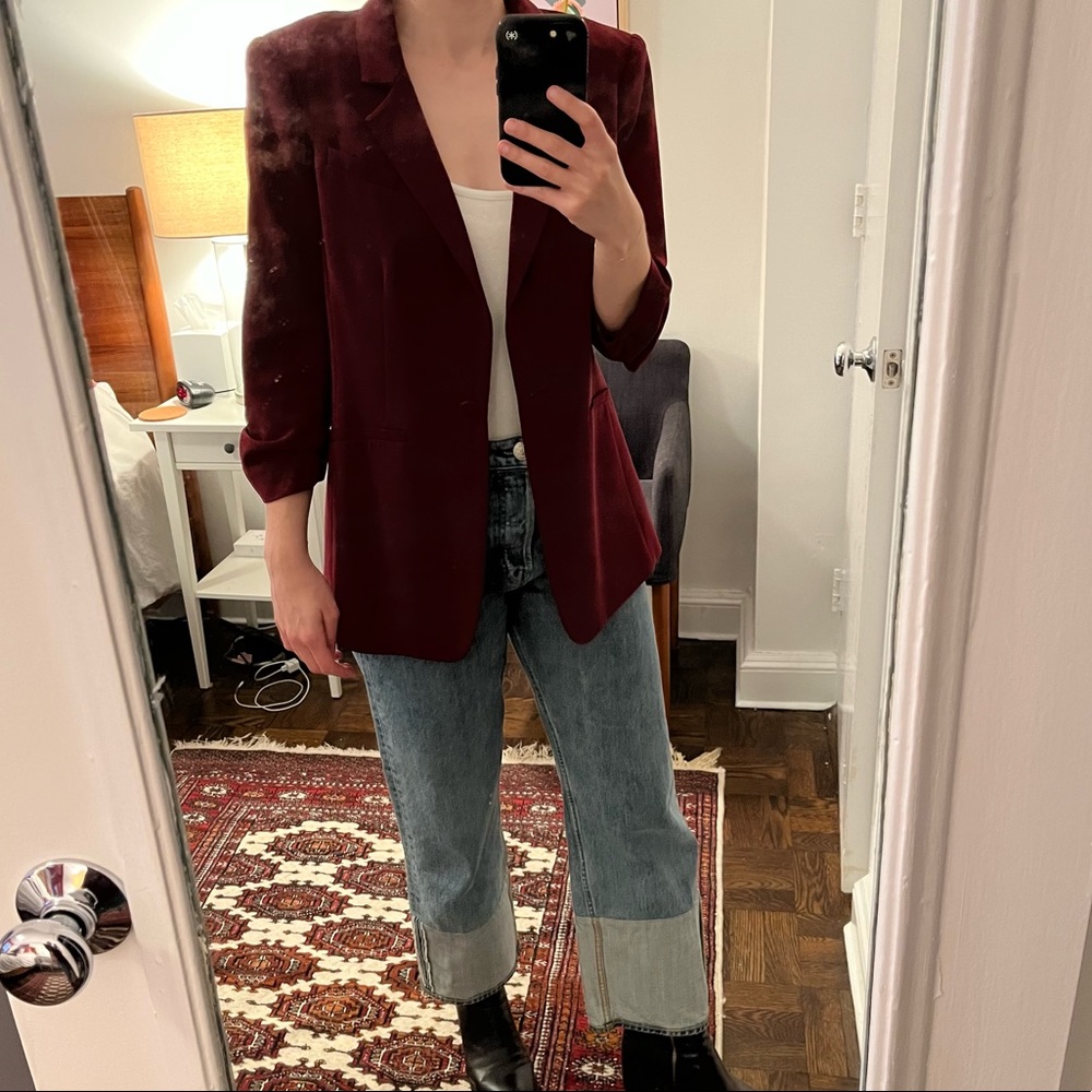 Cinq a Sept - Khloe Crepe Ruched Blazer